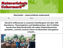 Tablet Screenshot of naturerlebnis-uckermark.de